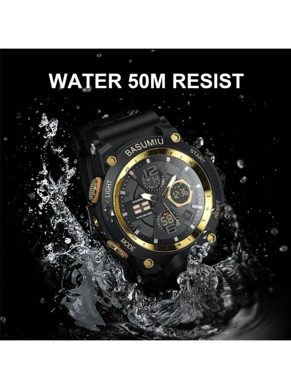 Waterproof Military Digital Sports Watch for Men - Durable, Stylish & Functional